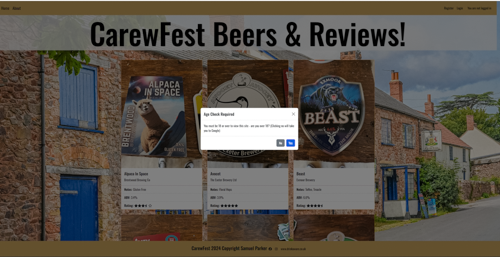 CarewFest Beers and Reviews